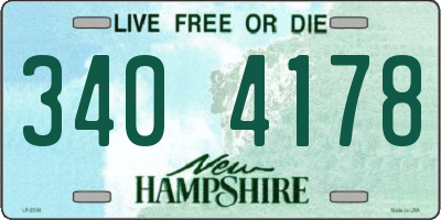NH license plate 3404178