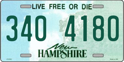NH license plate 3404180