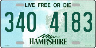 NH license plate 3404183