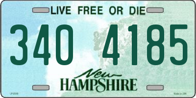 NH license plate 3404185
