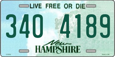 NH license plate 3404189