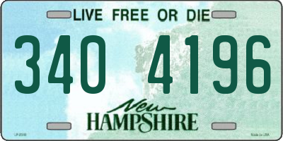 NH license plate 3404196