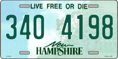 NH license plate 3404198