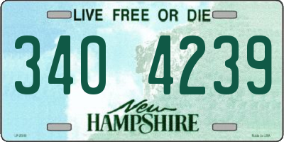 NH license plate 3404239