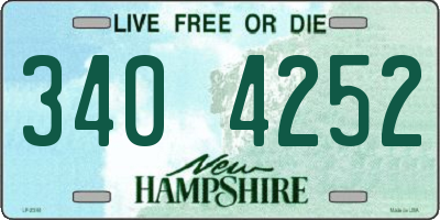 NH license plate 3404252