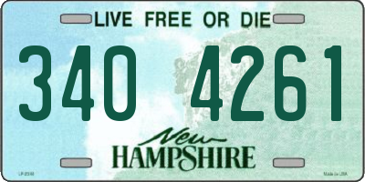 NH license plate 3404261