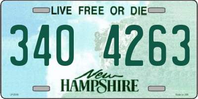 NH license plate 3404263