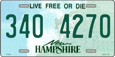 NH license plate 3404270