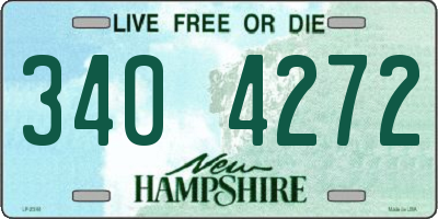 NH license plate 3404272