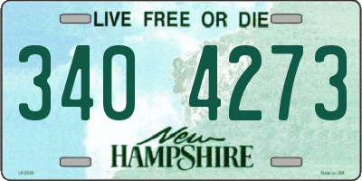 NH license plate 3404273