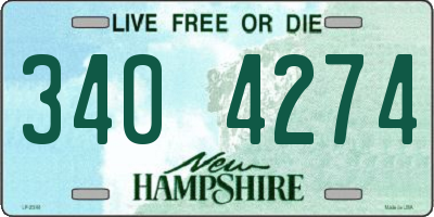 NH license plate 3404274
