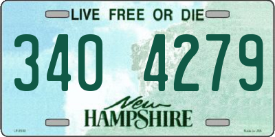NH license plate 3404279