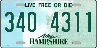 NH license plate 3404311