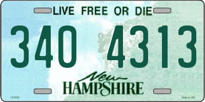 NH license plate 3404313