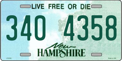 NH license plate 3404358