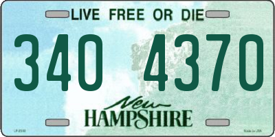 NH license plate 3404370
