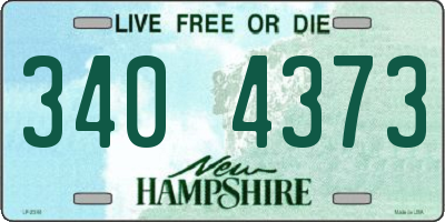 NH license plate 3404373