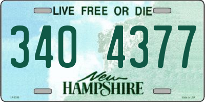 NH license plate 3404377