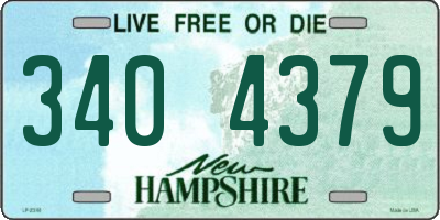 NH license plate 3404379