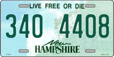 NH license plate 3404408