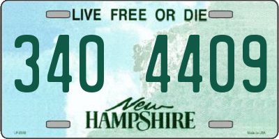 NH license plate 3404409