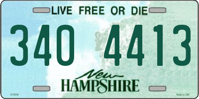 NH license plate 3404413