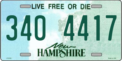 NH license plate 3404417