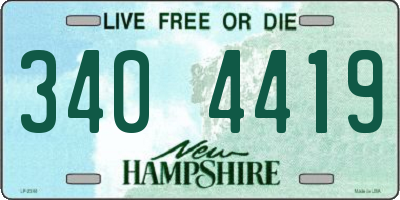 NH license plate 3404419