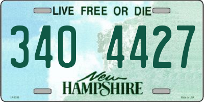 NH license plate 3404427