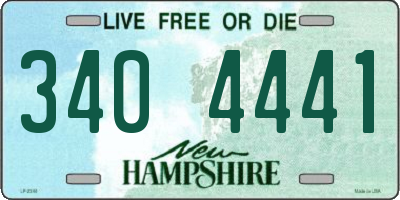 NH license plate 3404441