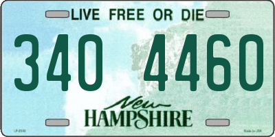 NH license plate 3404460