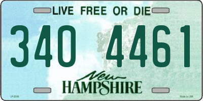 NH license plate 3404461