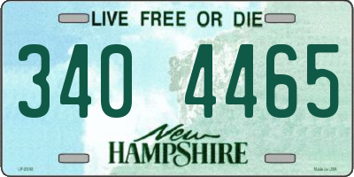 NH license plate 3404465