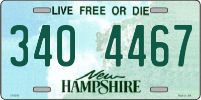 NH license plate 3404467
