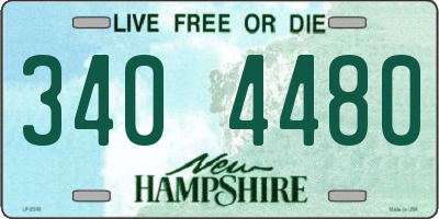 NH license plate 3404480