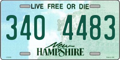 NH license plate 3404483