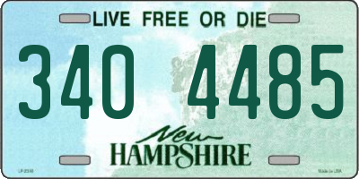 NH license plate 3404485