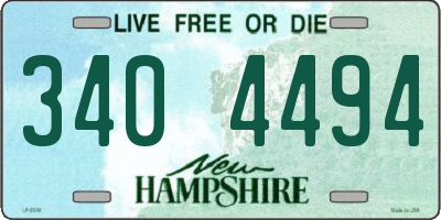 NH license plate 3404494