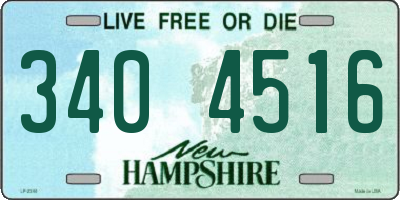 NH license plate 3404516