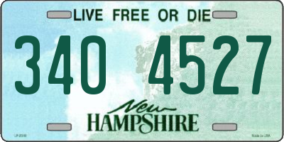 NH license plate 3404527