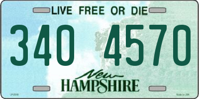 NH license plate 3404570
