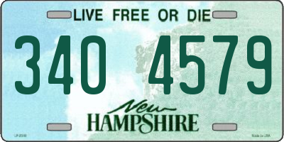 NH license plate 3404579