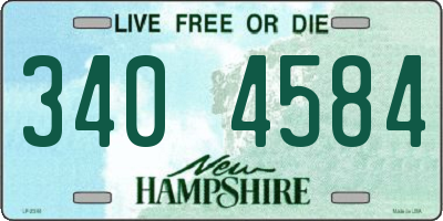 NH license plate 3404584