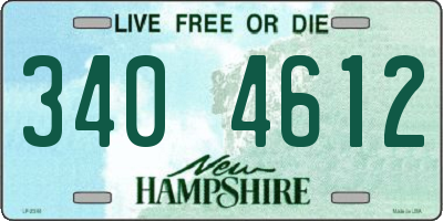 NH license plate 3404612