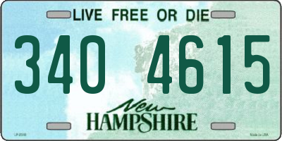 NH license plate 3404615