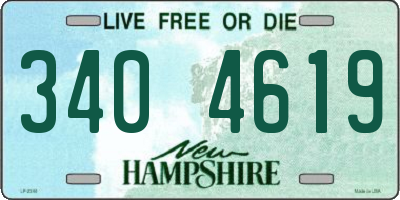 NH license plate 3404619
