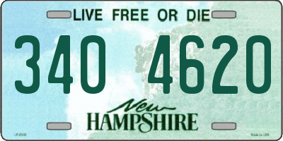 NH license plate 3404620