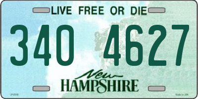 NH license plate 3404627