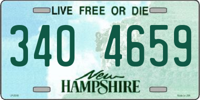 NH license plate 3404659