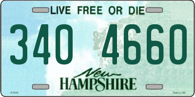 NH license plate 3404660
